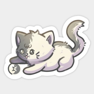 Zodiac Gemini - Astrology Horoscope Cat Sticker